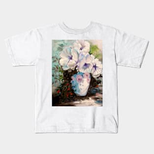 White Poppies Kids T-Shirt